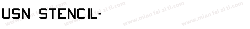 USN Stencil字体转换